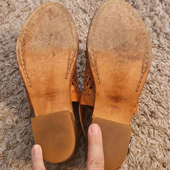 Rag & Bone Wyatt Woven Leather Sandals Size 36.5 - Picture 6 of 8